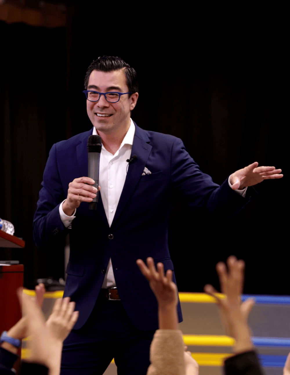 Speaking at Bayview Glen Secondary