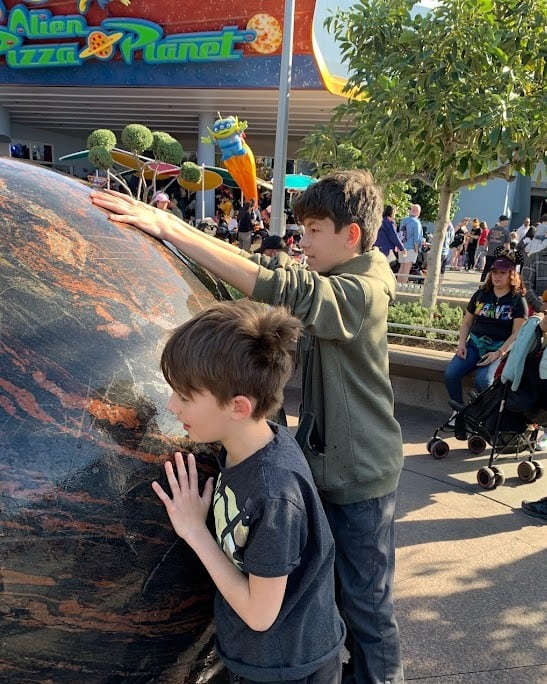 David's boys in Disneyland